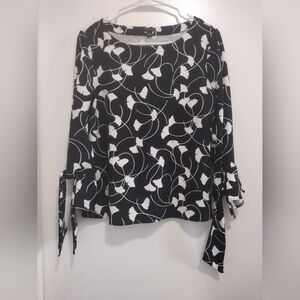 Ann Taylor Black Blouse Size S